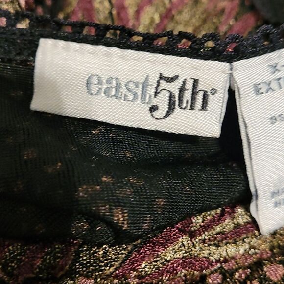 East 5th animal print shimmer top - Picture 5 of 8